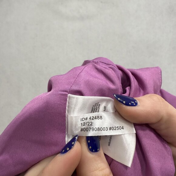 Express Romper Womens 2 Purple Puff Sleeve V Neck Mini Dress Conscious Edit - Picture 7 of 10